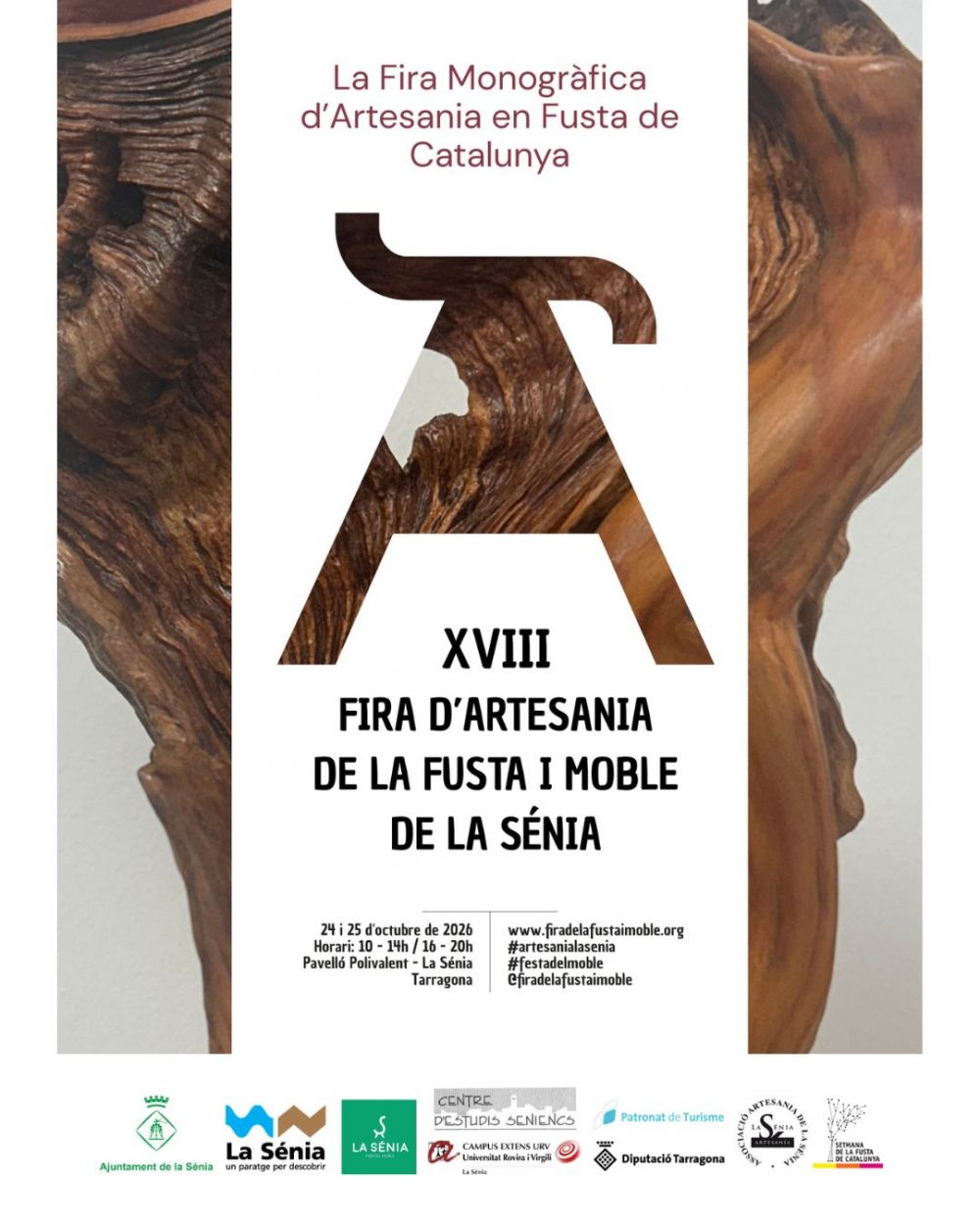 La XVIII Feria de Artesanía de la Madera y Mueble de la Sénia abre las inscripciones para los artesanos y artesanas